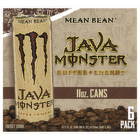 Java Monster Energy Drink, Mean Bean, Coffee + Energy, 6 Each