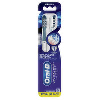 Oral-B CrossAction All In One Toothbrushes, Deep Plaque Removal, Medium, 2 Count, 2 Each