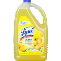 Lysol Multi-Surface Cleaner, Clean & Fresh, Sparkling Lemon & Sunflower Essence Scent, 144 Fluid ounce