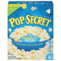 Pop-Secret Popcorn, Premium, Butter, Home Style, 6 Each