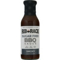 Rib Rack BBQ Sauce, Sugar Free, Smoky, 11 Ounce