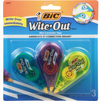 BiC Correction Tape, Mini, 3 Each