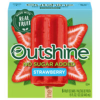Outshine Fruit Ice Bars, Strawberry, 6 Each