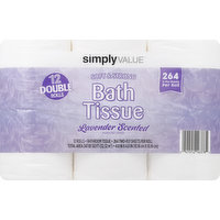 SIMPLY VALUE Bathroom Tissue, Soft & Strong, Lavender Scented, Double Rolls, 2 Ply, 12 Each