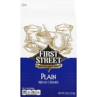 First Street Bread Crumbs, Plain, 80 Ounce