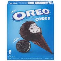 Oreo Frozen Dairy Dessert Cones, 8 Pack, 8 Each
