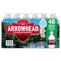 Arrowhead Spring Water, 100% Mountain, Minis, 48 Each