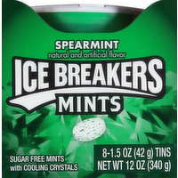 Ice Breakers Mints, Sugar Free, Spearmint, 8 Each