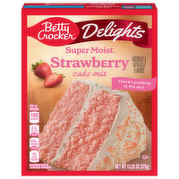 Betty Crocker Cake Mix, Strawberry, Delights, 13.25 Ounce