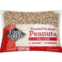 First Street Peanuts, Roasted In-Shell, Salted, 48 Ounce