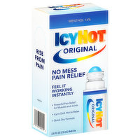 Icy Hot Pain Relief, No Mess, Roll-On, 2.5 Fluid ounce