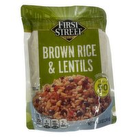 First Street Brown Rice & Lentils, 8.8 Ounce