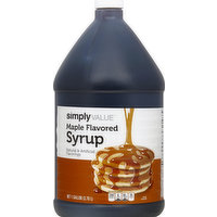 Simply Value Syrup, Maple Flavored, 128 Ounce