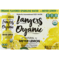 Langers Sparkling Water, Meyer Lemon, 8 Each