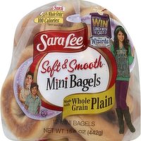 Sara Lee Plain Jr Bagels 12 ct, 12 Each