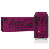 Coca-Cola Zero Sugar Cherry Diet Soda Soft Drink, 144 Ounce