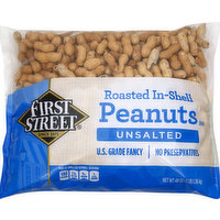 First Street Peanuts, Roasted In-Shell, Unsalted, 48 Ounce