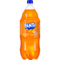 Fanta Orange Soda Fruit Flavored Soft Drink, 2 liter, 2 Litre