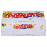 PayDay Candy Bar, Peanut Caramel, 24 Each