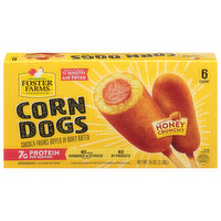 Foster Farms Corn Dogs, Honey Crunchy Flavor, 6 Each