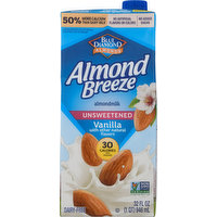 Almond Breeze Almondmilk, Vanilla, Unsweetened, 32 Fluid ounce