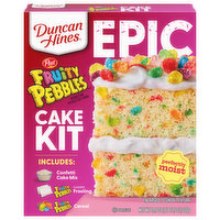 Duncan Hines Cake Kit, Fruity Pebbles, 28.5 Each