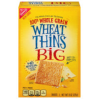 Wheat Thins Snacks, 100% Whole Grain, Big, 8 Ounce