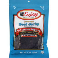 Enjoy Beef Jerky, Old Fashioned Pepper, Premium, 8 Ounce