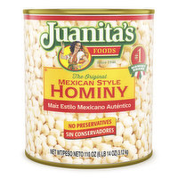 Juanita's Hominy, Mexican Style, The Original, 110 Ounce