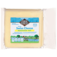 First Street Swiss Cheese, Reduced Fat, Sliced, 12 Ounce