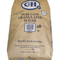 C&H Sugar, Granulated, Pure Cane, 50 Pound