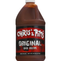 Chris' & Pitts BBQ Sauce, Original, 80 Ounce