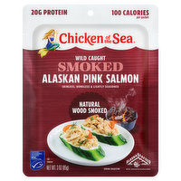 Chicken of the Sea Pink Salmon, Natural Wood Smoked, Alaskan, Smoked, Wild Caught, 3 Ounce