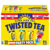 Twisted Tea Hard Iced Tea, Assorted, Party Pack, 24 Each