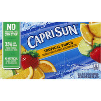 Capri Sun Juice Drink Blend, Tropical Punch, 10 Each