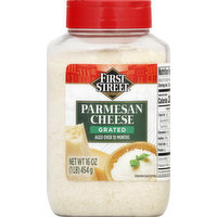 First Street Parmesan Cheese, Grated, 16 Ounce