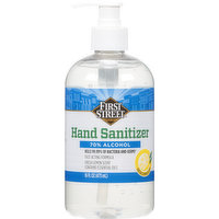 First Street Hand Sanitizer, Fresh Lemon Scent, 16 Ounce