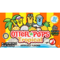 Otter Pops Ice Pops, Tropical, 80 Each