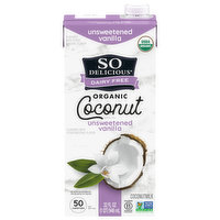 So Delicious Dairy Free Coconutmilk, Organic, Unsweetened Vanilla, 32 Ounce