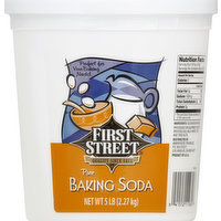 First Street Baking Soda, Pure, 5 Pound