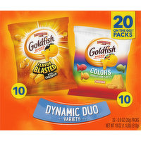 Goldfish Baked Snack Crackers, Dynamic Duo, Variety, 20 Pack, 20 Each