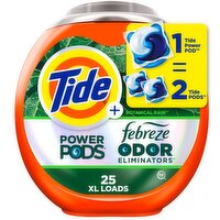 Tide Power Pods Laundry Detergent with Febreze, Botanical Rain, 25 Each