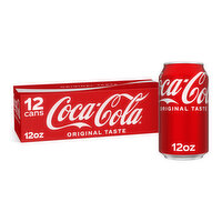 Coca-Cola Soda Soft Drink, 12 fl oz, 12 Ct, 12 Fluid ounce