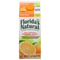 Florida's Natural Orange Juice, 100% Premium, with Pulp, 52 Fluid ounce