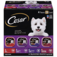 Cesar Canine Cuisine, 4 Flavors, Classic Loaf in Sauce, 24 Each