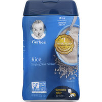 Gerber Cereal, Rice, Supported Sitter, 8 Ounce
