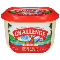 Challenge Butter Butter with Canola Oil, Sea Salted, Spreadable, 15 Ounce