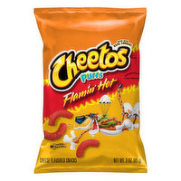 Cheetos Cheese Flavored Snacks, Flamin' Hot Flavored, Puffs, 3 Ounce