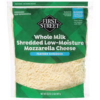 First Street Cheese, Mozzarella, Whole Milk, 32 Ounce