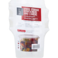 Cambro Food Storage, 1 Quart, 3 Each